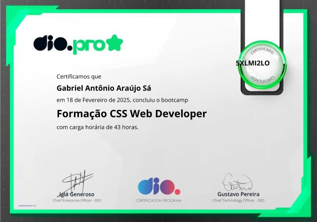 Formação CSS Web Developer